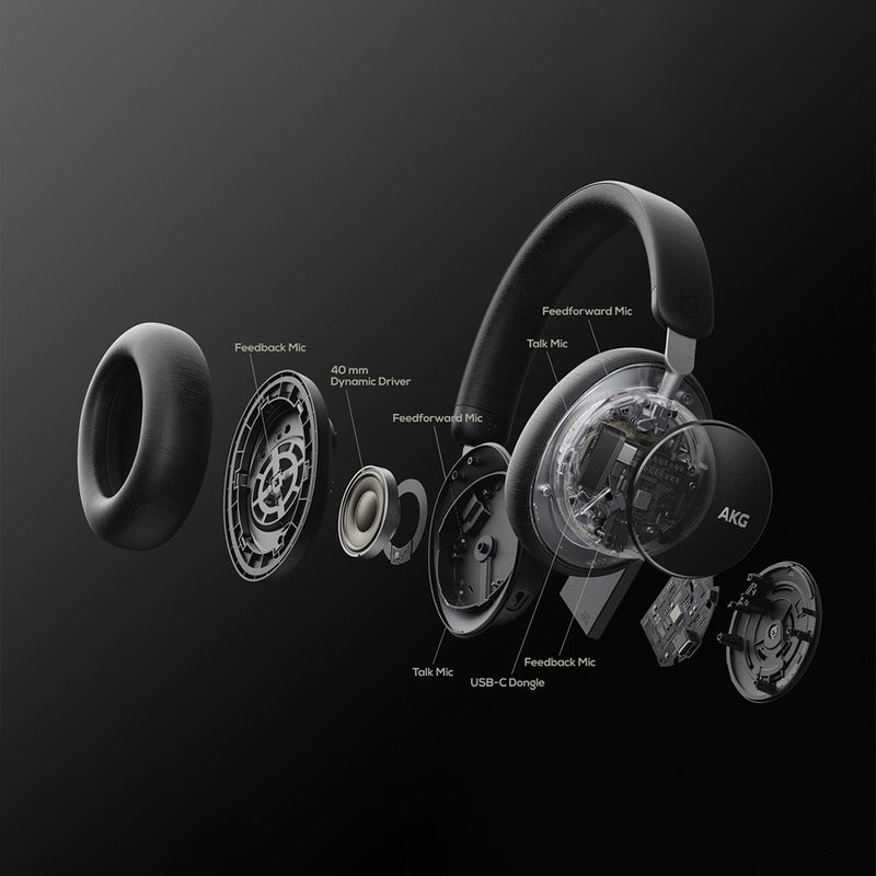 AKG N9 Hybrid Kabelloser Over-Ear Kopfhörer (Farbe: schwarz oder weiß)