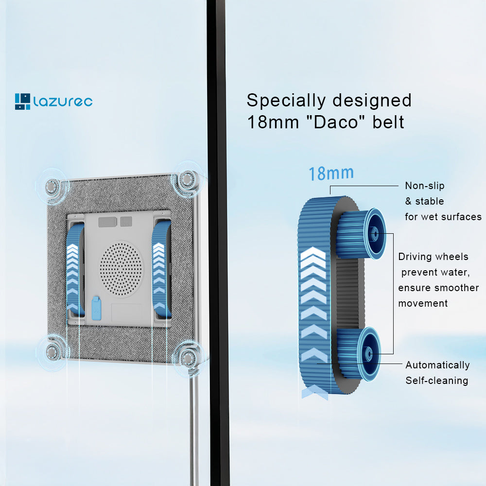 Lazurec A9 Pro Fensterputzroboter Fahrband