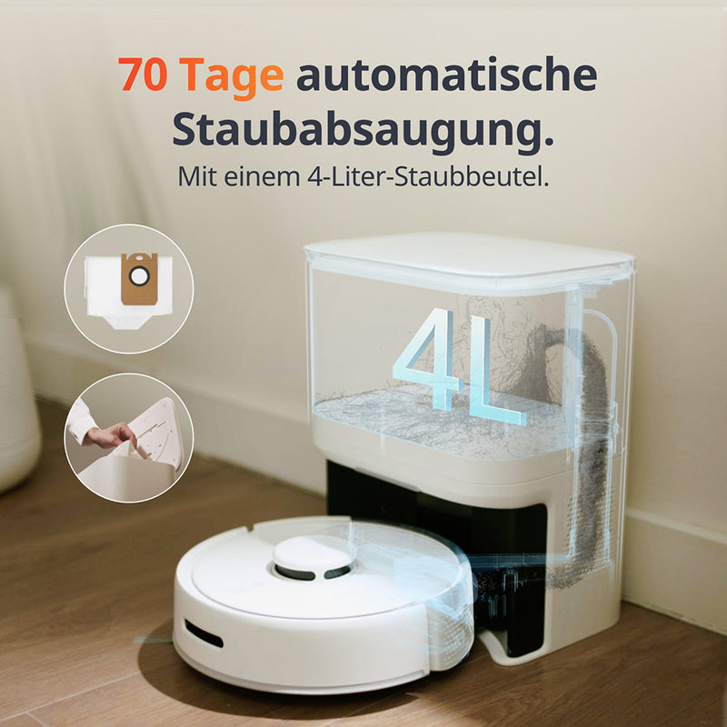 SwitchBot K10+ Staubsauger Roboter Staubabsaugung