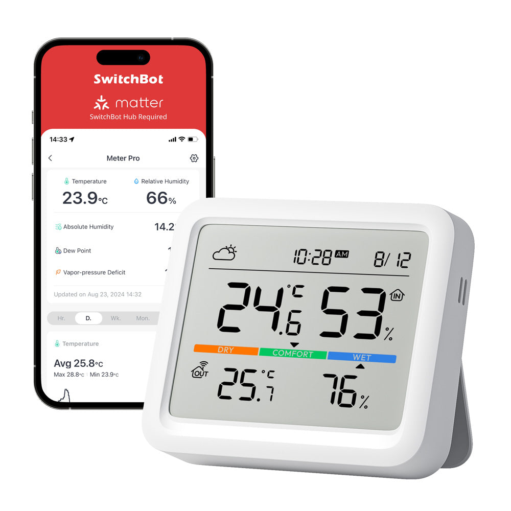 SwitchBot Meter Pro Wetterstation App