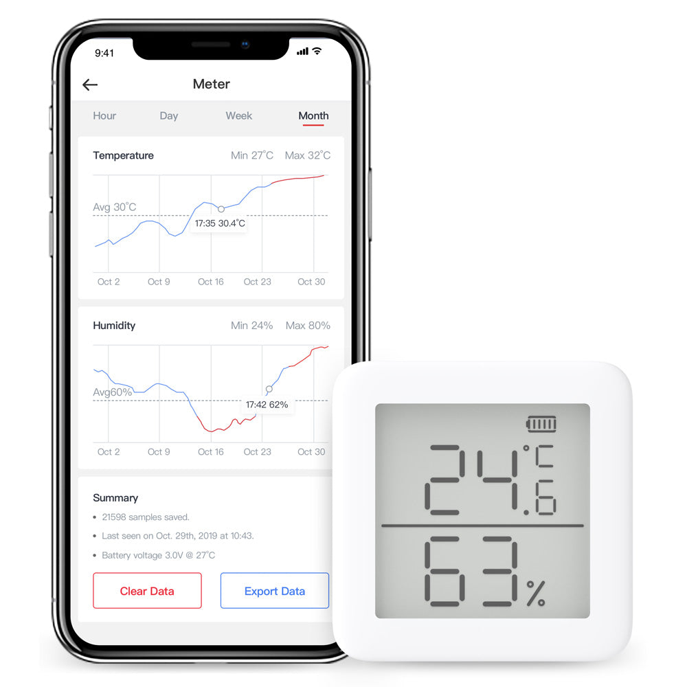 SwitchBot Thermometer Hygrometer Innen Smartphone