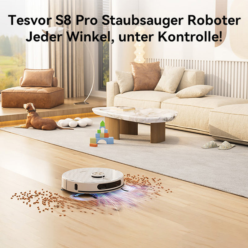 Tesvor S8 Pro Saug und Wischroboter Alles unter Kontrolle